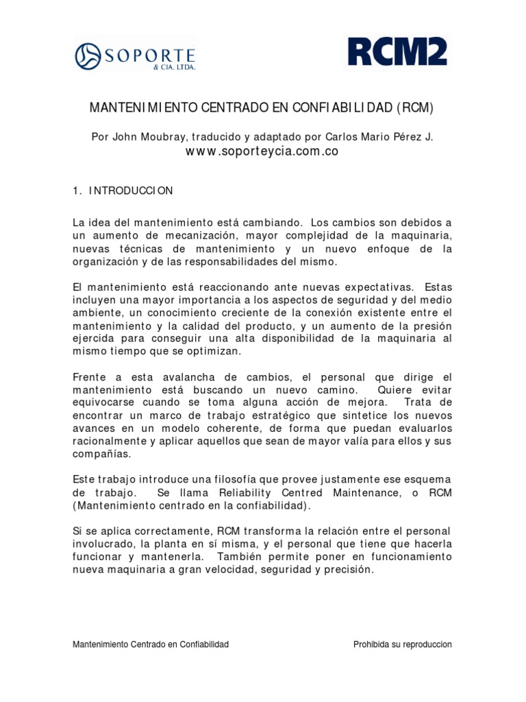 RCM2 Explicacion PDF | PDF | Tecnología