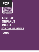Download List of Serials Indexed by RSDHADES SN39298932 doc pdf