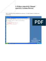 Mysql-Python Connectivity Manual (Prepared by Archana Purwar)