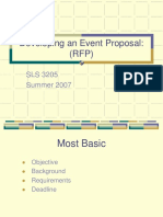 Developing An Event Proposal