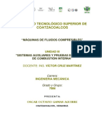 Sistemas auxiliares y pruebas en motores de combustión interna