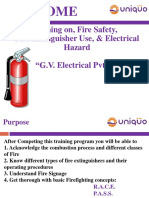 Fire Safety & Electrical Training 26-09-2016