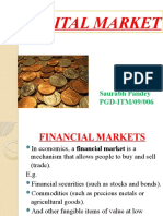 Capital Market: Saurabh Pandey PGD-ITM/09/006