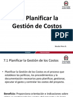 Planificar La Gestión de Costos