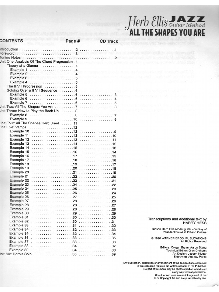 Herb Ellis All The Shapes You Are PDF PDF