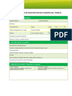 Formulario Investigación de Accidentes