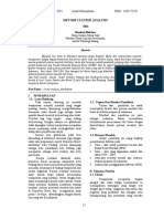 Metode Cluster Analisis Potensi Masalah Lalu Lintas Ibukota Propinsi