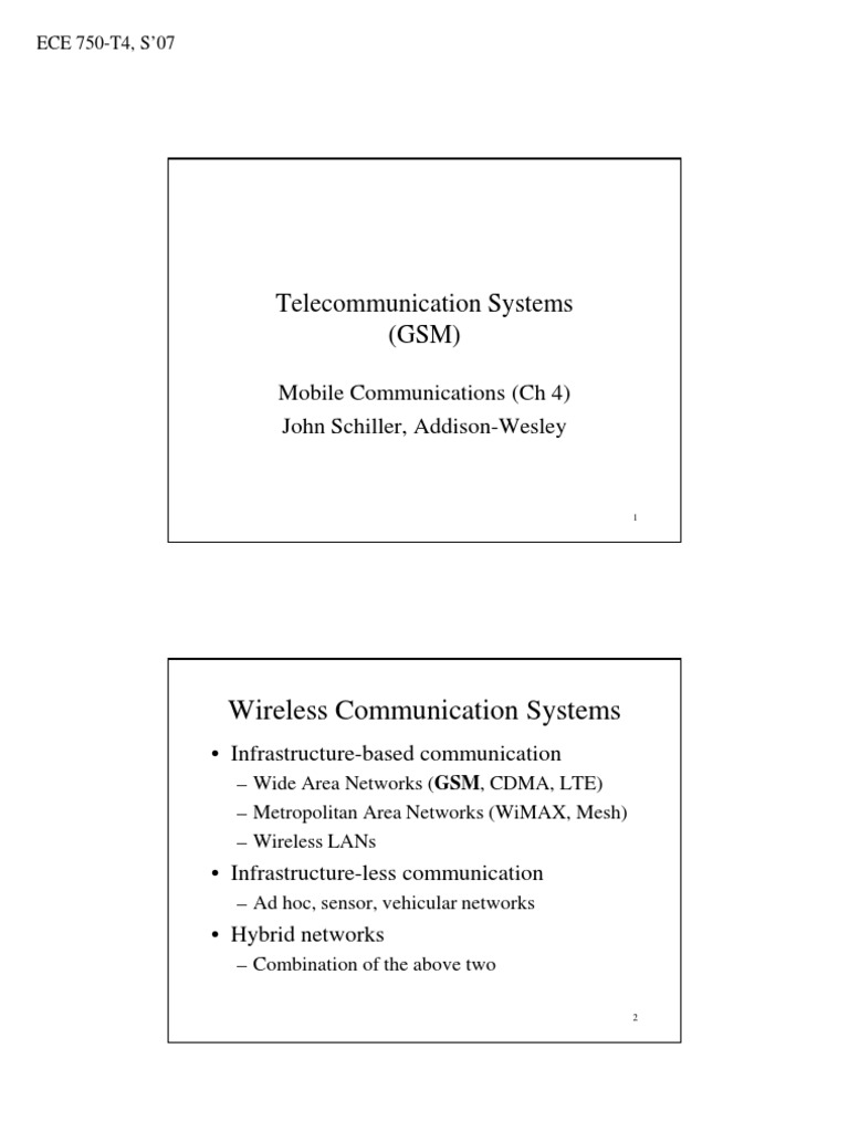 Wireless Communication Systems PDF Cellular Network Data Transmission