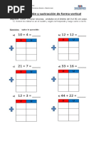 GUIA de MATEMÁTICA Sumas y Restas Sin Reserva | PDF