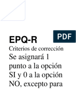 Epq-R: Criterios de Corrección
