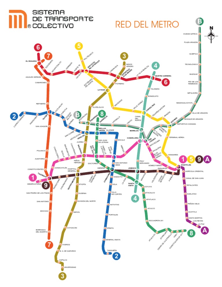 Mapa Completo del Metro CDMX | PDF