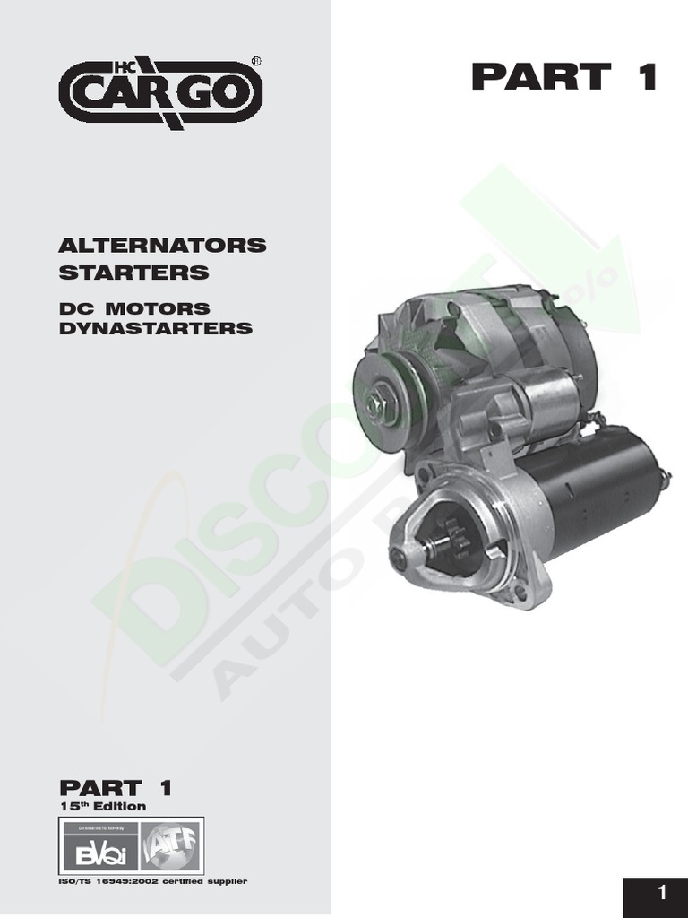 Cargo Alternators Starter Motors PDF | PDF