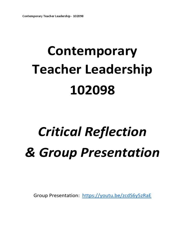 Contemporary Teacher Leadership Insights | PDF | Teachers | Leadership