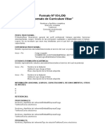 Formato de CV