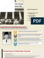 Analisa Kondisi Ekonomi Politik Indonesia Tahun 1945-1998