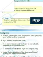 Improved Knowledge Retention and Sharing Across TTB. - Faster Access of Common Information & Documents