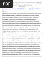 assessment 2- contemporary teacher leadership- critical reflection 