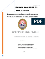 Clasificacion de Peligros