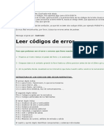 Códigos de Error Astra H