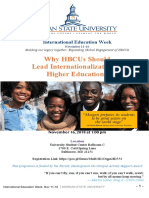 Why HBCUs Should Lead Internationalization of Higher Education? 