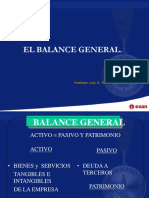 El Balance General.: Profesor: Luis A. Ramos R