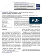 Tratamiento de Maloclusion Clase II Con Microtornillos