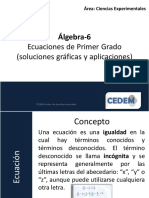 C6-Ecuaciones de Primer Grado (Soluciones Gráficas y Aplicaciones)