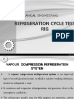 Refrigeration Cycle Test RIG: Mechanical Engineering