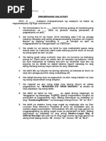 Sample Format of Affidavit (Tagalog) | PDF
