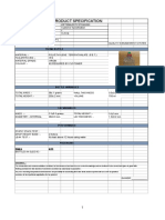 Product Spec Sheet - 750ml Pet