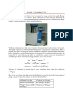 Bomb Calorimeter