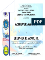 Achiever Awards: Libertad Central School