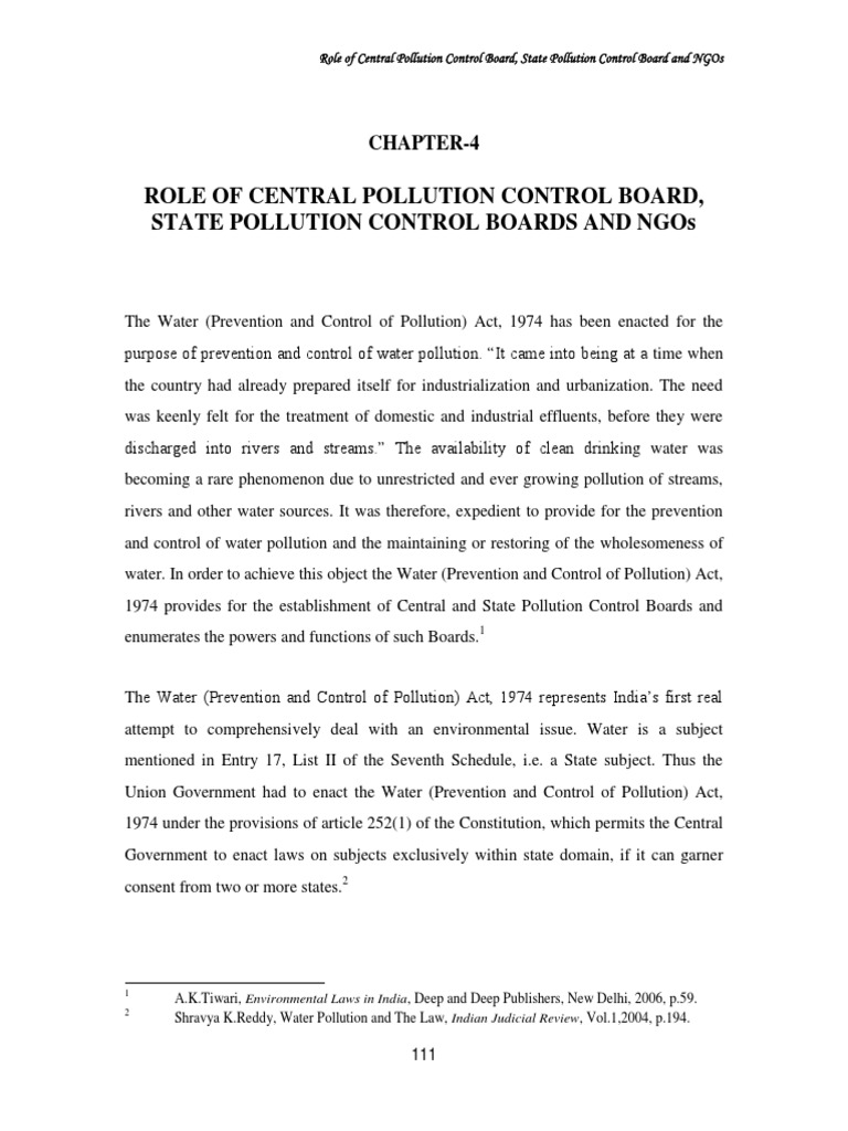 13 - Chapter 4 Final PDF | PDF | Non Governmental Organization | Sewage ...