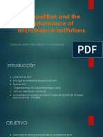 Competition and The Performance of Microfinance Institutions