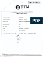 Circuit Theory Final Exam (2011&2012) PDF