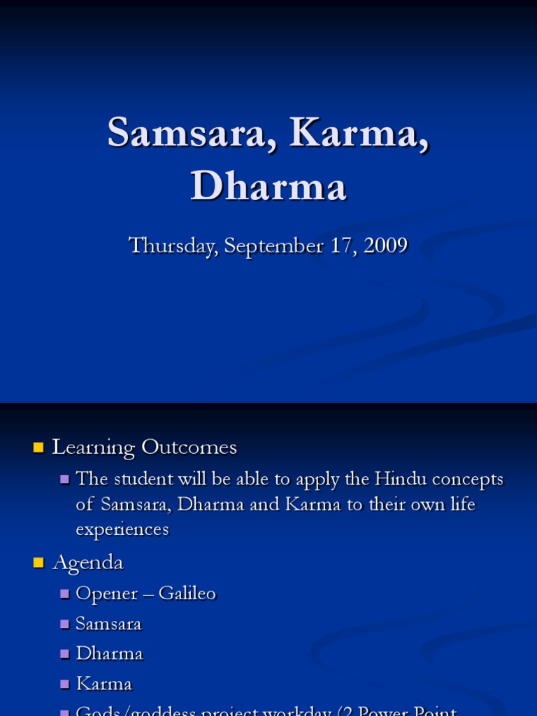 12 Samsara Karma Dharma | PDF