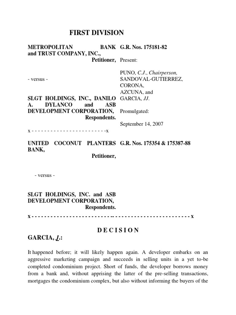 Legal Dispute: ASB Development vs. Banks | PDF | Mortgage Law | Bankruptcy
