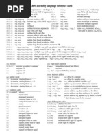 Arm Assembly Quickref