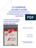 CHEVALLARD-esrudiar Matematicas Cap 2