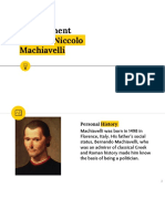 Management Scholar: Niccolo Machiavelli