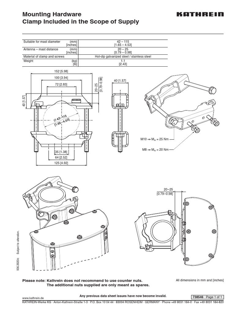 FlexRET Antenna Adjustment Datasheet | PDF | Electrical Connector ...
