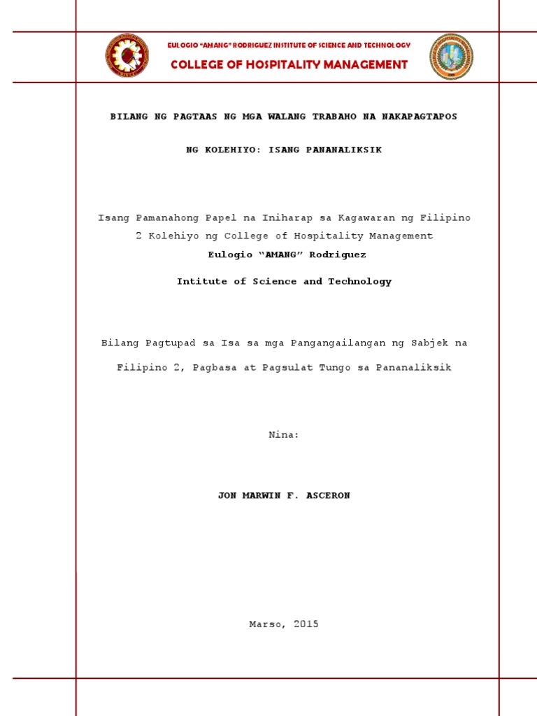 thesis proposal sample philippines