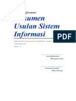 Dokumen Usulan Sistem Informasi