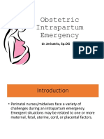 Obstetric Intrapartum Emergency