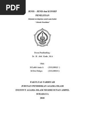 Makalah Metode Penelitian