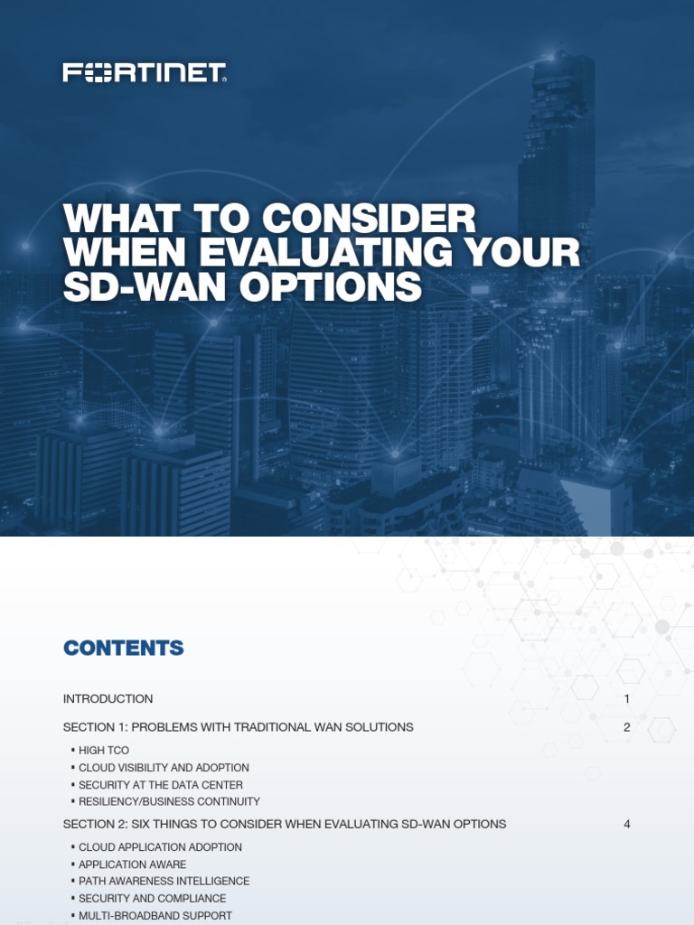 What To Consider When Evaluating SD Wan | PDF | Cloud Computing ...