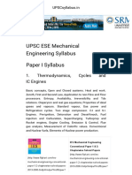 UPSC ESE Mechanical Engineering Syllabus - 2016-2017 - UPSCsyllabus