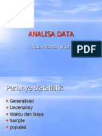 ANALYZE AND SUMMARIZE DATA USING STATISTICAL METHODS