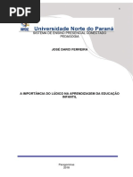 Projeto de Ensino LUDICIDADE