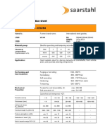 Material specification sheet for 41Cr4 and 41CrS4 steel grades